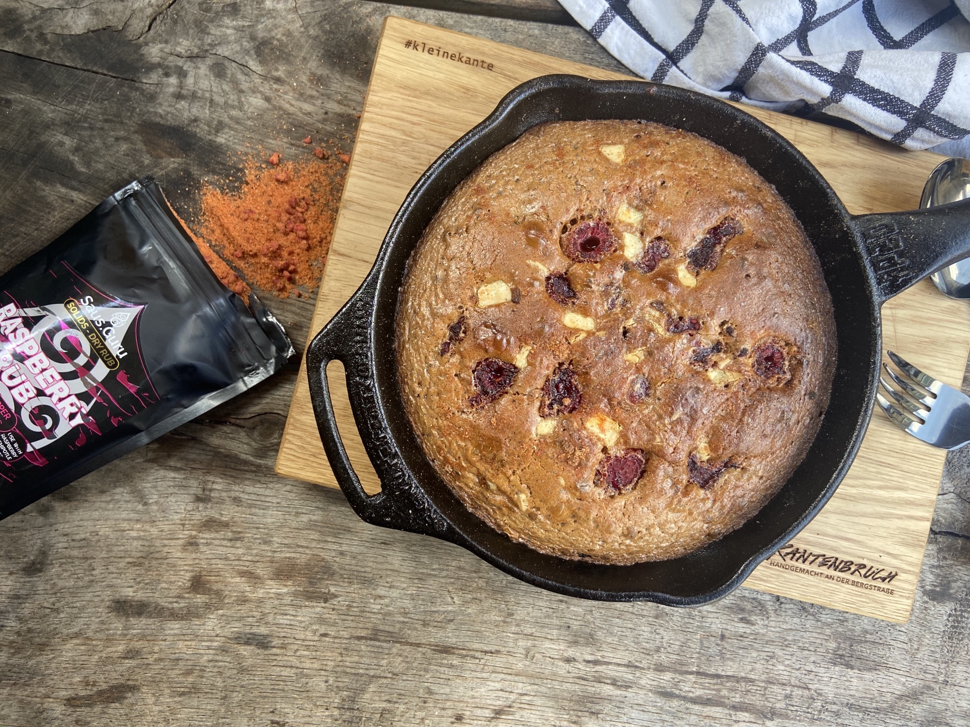 chocolade brownie skillet bbq recept kamado