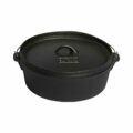 SF666 Smokin-Flavours-Dutch-oven-31cm-Cast-Iron-Pre-Seasoned-Gietijzer-BBQ-Large