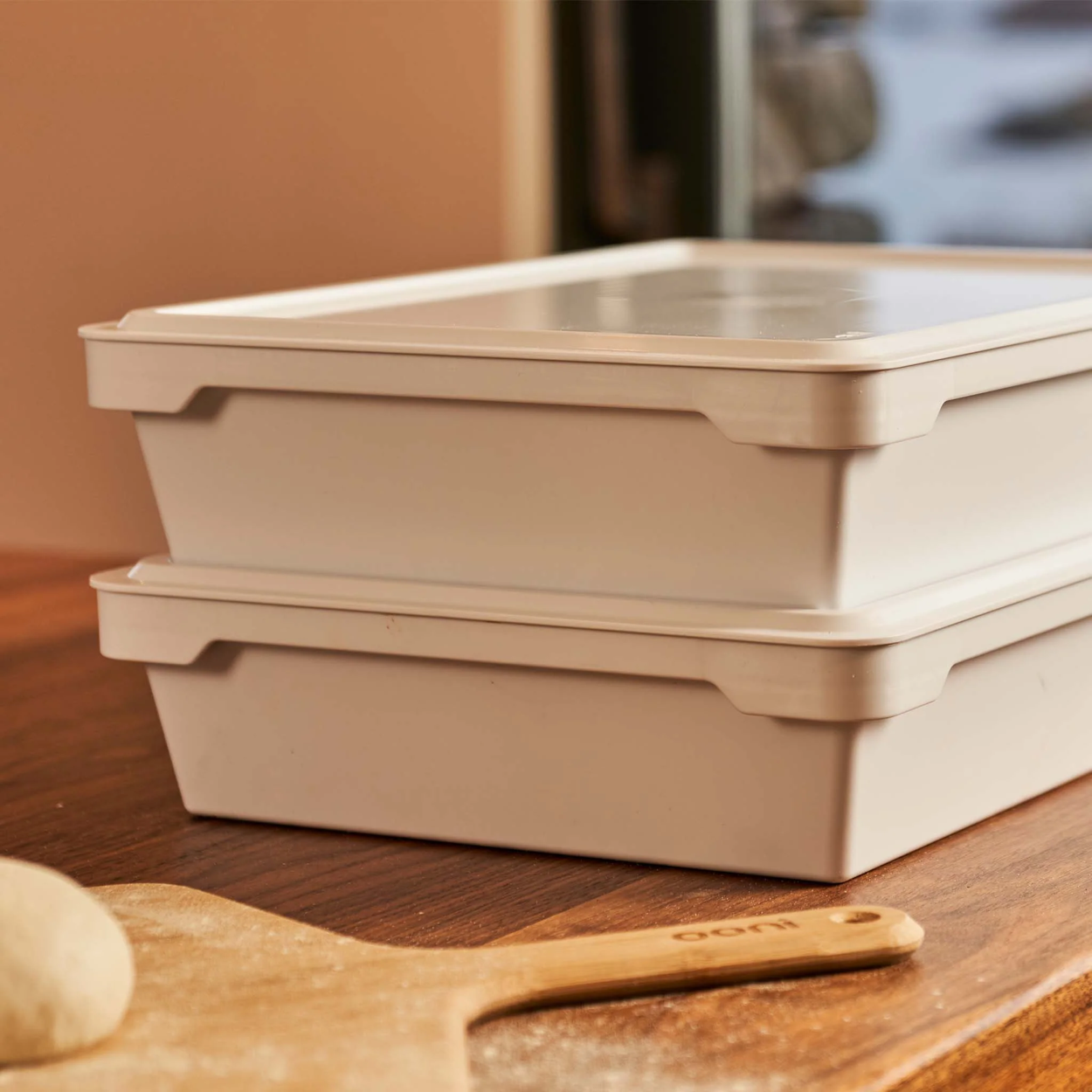 Deegkrat voor pizzadeeg Ooni