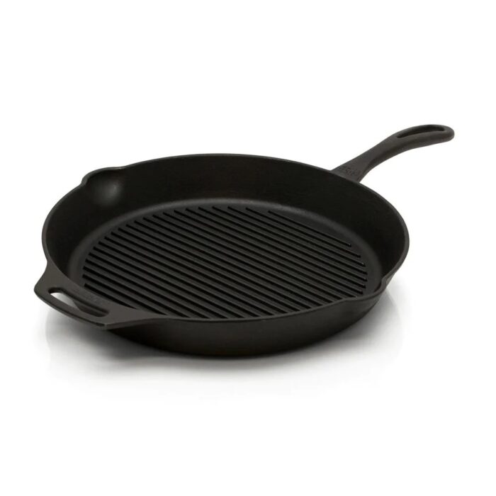 Gietijzeren-grill-skillet-met-steel-petromax-1